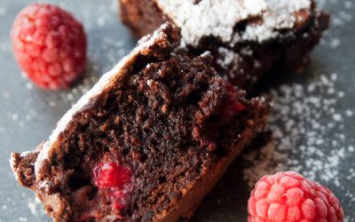 Foodblogswap: Brownies met frambozen