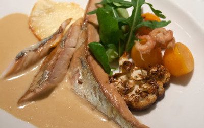 Gerookte makreel met een saus van Rodenbach Grand Cru