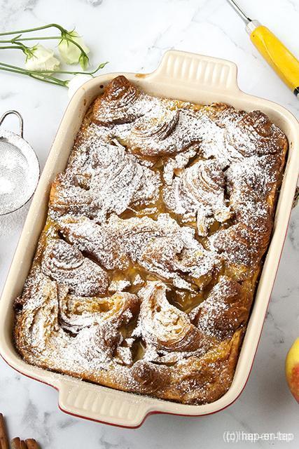 Wentelteefjes uit de oven met appel en kaneel