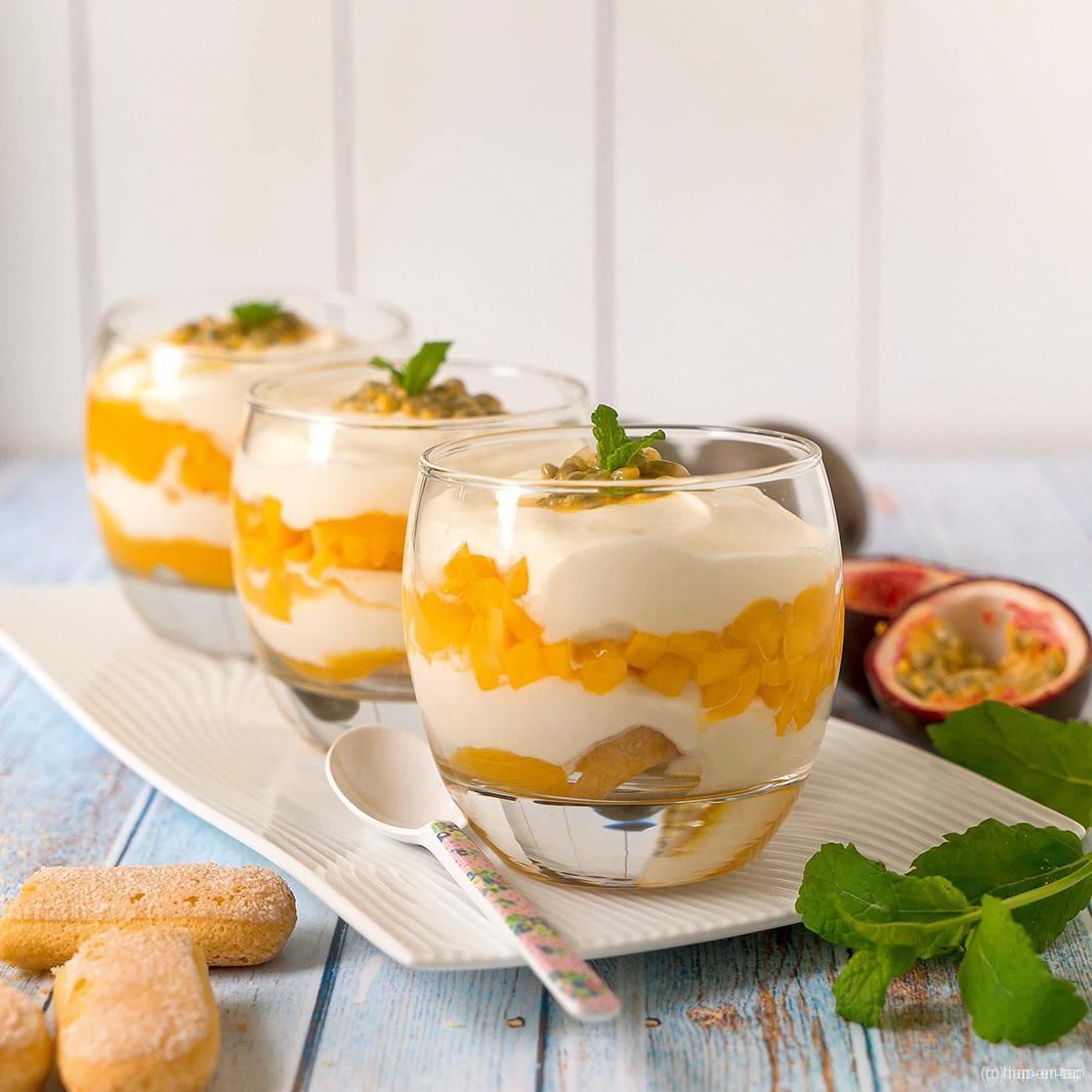 Yoghurtmousse met mango, het ideale last-minute BBQ-dessert!