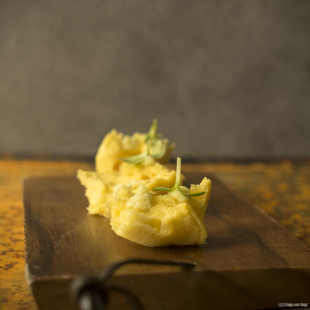 spongecake van Oud Brugge, crème van artisjok